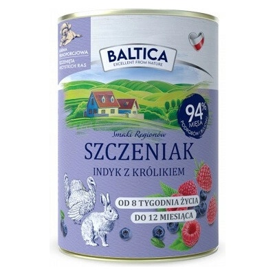 Baltica Smaki regionów Puppy Turkey with rabbit 400 g
