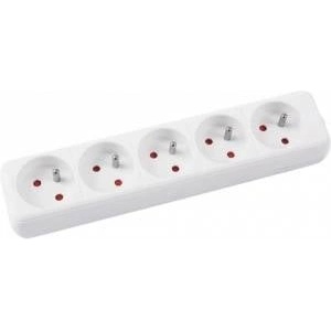 Office Products Looler OFFICE PRODUCTS, 5 sockets, 1.5m, with grounding, white