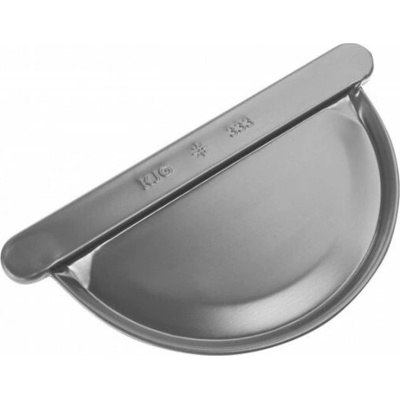 KJG Čelo žľabové polkruhové pozink 250 mm šírka žľabu 105 mm RAL 7016 antracit