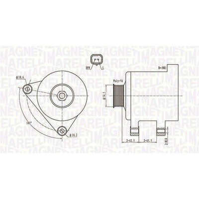 Generátor MAGNETI MARELLI 063731761010
