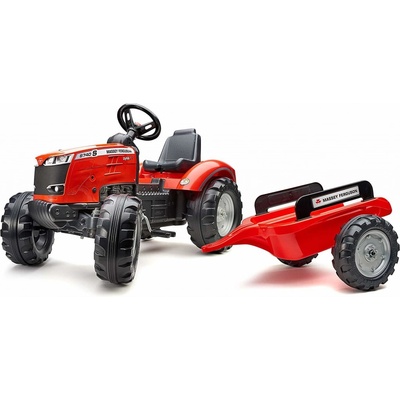 FALK Šlapací traktor Massey Ferguson S8740 s vlečkou 4010AB – Zboží Dáma