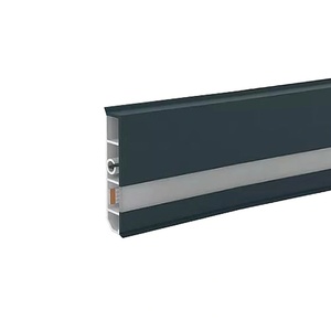 Döllken Profiles ПОДОВ ПЕРВАЗ cubica ls80 2.5М АНТРАЦИТ ОСНОВА + КАПАК led ДОЛУ
