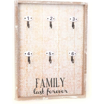 Закачалка за ключове във винтидж стил FAMILY last forever