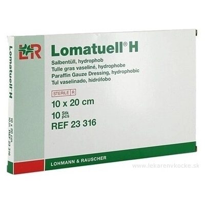 Lohmann & Rauscher GmbH & Co. KG LOMATUELL H TYL PARAFÍNOVÝ 10 x 20 cm 10 ks