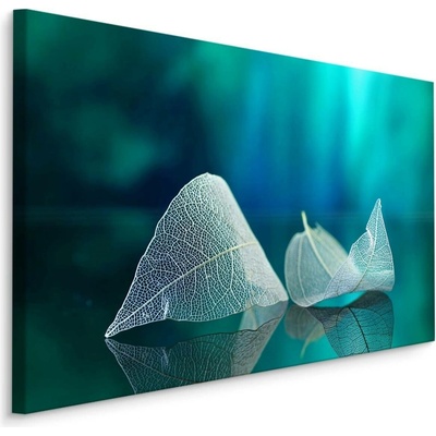 MyBestHome BOX Plátno Listy V Makro Měřítku S 3D Efektem Varianta: 100x70
