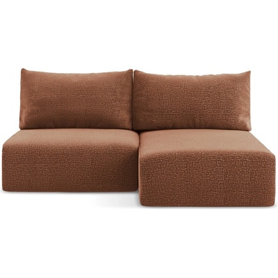 makamii Разтегателен ъглов диван с място за съхранение в тухлен цвят (десен ъгъл) Kalena - Makamii (KALENA_RCOF_38_P1_C4)