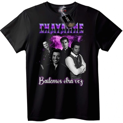 NOONEBRAND Тениска Chayanne: Bailemos Otra Vez - S, Black