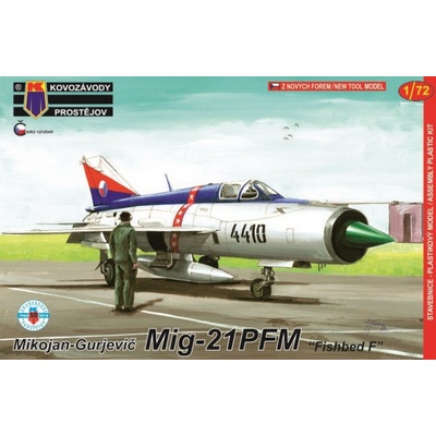Kovozávody Prostějov MiG-21PFM „Fishbed F“ nová forma 1:72