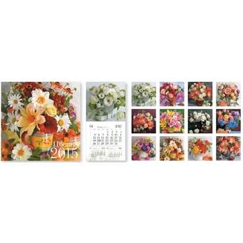 Image 1 of Стенен календар с Цветя 2015