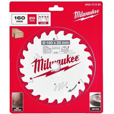 Milwaukee Циркулярен диск за дърво 160x20x2.2 z24 ATB (4932471290)