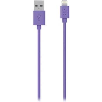 Belkin Lightning to USB Cable - USB кабел 120 см. за iPhone, iPad, iPod с Lightning (лилав)