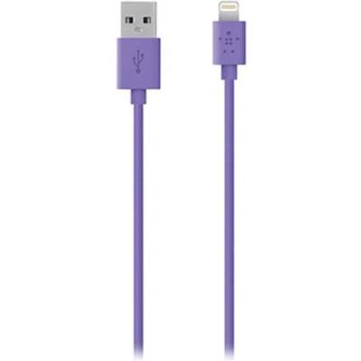 Belkin Lightning to USB Cable - USB кабел 120 см. за iPhone, iPad, iPod с Lightning (лилав)