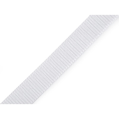 Prima-obchod Popruh polypropylenový šíře 20 mm tloušťka 2 mm, barva 2 bílá