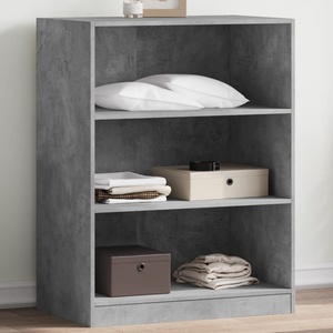 vidaXL Гардероб, бетонно сив, 77x48x102 см, инженерно дърво (840824)
