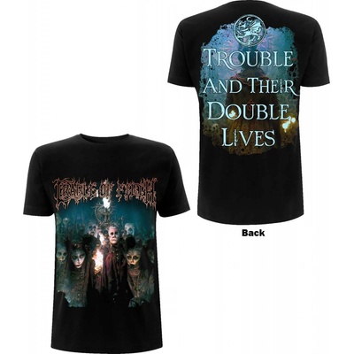 Cradle of Filth tričko Trouble & Their Double Lives čierne