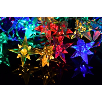 Nexos 33456 Vianočné LED osvetlenie - hviezdy - 40 LED, farebné