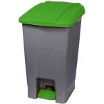 PLANET Кош за отпадъци, за разделно събиране, с педал, пластмасов, 70 L, зелен (UP210G-GREEN)