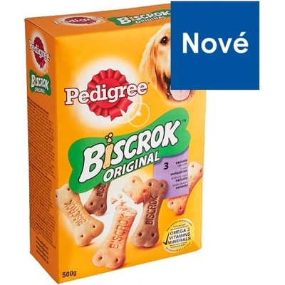 Pedigree Biscrok Multi zmes kuracie hovädzie a jahňacie príchute 500 g