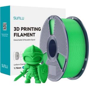 Sunlu PLA филамент Sunlu PLA+, 1.75 mm, 1.0 kg, Green