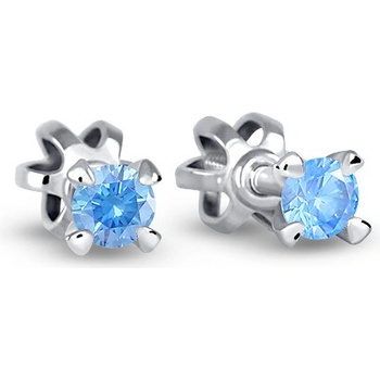 Soliter Náušnice z bieleho zlata s topazom 236 051 00928 5700550