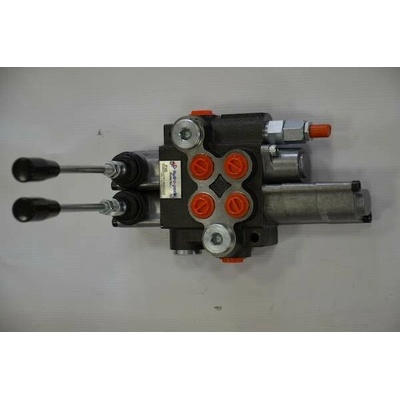 Hydraulický rozvaděč dvoupáčkový dvousekční aretace, plovoucí poloha