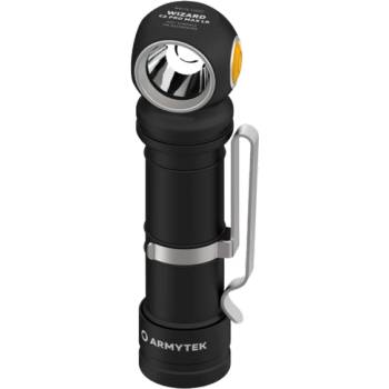 Armytek Wizard C2 Pro Max LR White LED джобно фенерче с щипка за колан, с батерия 4150 lm (F06702C)