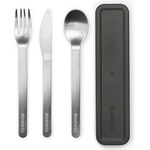 Brabantia Комплект прибори за хранене Brabantia Make&Take 3 части, Dark Grey (1006305) - topmarket