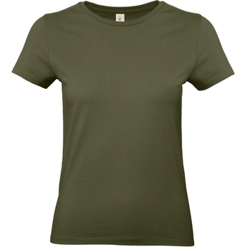B&C Collection B&C 190 / Дамска тениска от плътен памук - градско каки M (01004Tu4202)