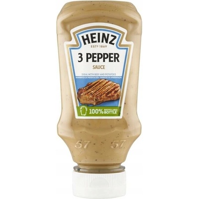 Heinz Krémová omáčka s černým bílým a zeleným pepřem 220 g