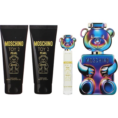 Moschino Toy 2 Pearl подаръчен комплект Unisex parfémovaná voda 100 ml + tělové mléko 100 ml + sprchový gel 100 ml + parfémovaná voda 10 ml
