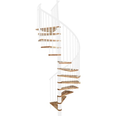 Minka STAIRS Kombinované točité schodiště Spiral Effect buk/bílá pr. 120 cm