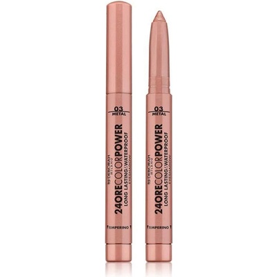 Deborah Milano voděodolný vysouvací oční stín v tužce 24ore Color Power 03 Rose Bronze 1,4 g