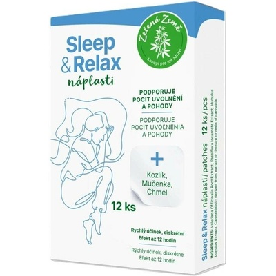 Zelená Země Spánek a relax - náplasti, 12 ks
