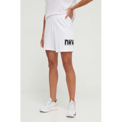 Dkny kraťasy dámské s potiskem high waist DP3S5165 bílá