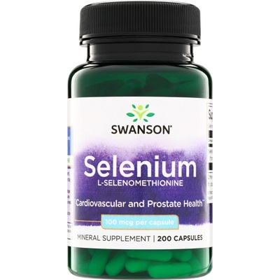Swanson Selenium L-Selenomethionine 100 ug 200 kapslí