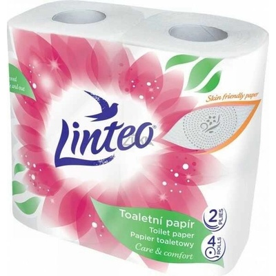 Linteo 2-vrstvý toaletní papír role 150 útržků 8 ks