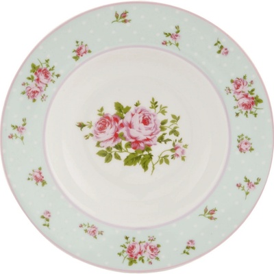 Clayre & Eef Talíř polévkový ENGLISH HIGH TEA-OE 22 cm