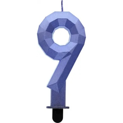 Godan Диамантена метална свещ - синя 9