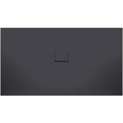 Villeroy & Boch Squaro Infinity sprchová vanička, montáž do rohu, levou stranou ke stěně 1600x1000x40mm, Anthracite - UDQ1610SQI2LV-1S