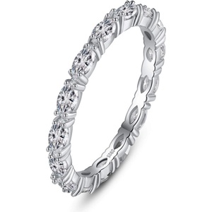 Silenti Jewelry Сребърен пръстен "Сияние" - 6 - 52мм (16.6мм диам. )