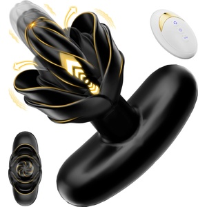 SuperLove Thrusting & Expanding & Vibrating Anal Plug with Remote Black