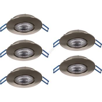 EGLO 300194 - Комплект от 5 вградени LED осветителни тела GEDREZ LED/4, 9W/230V, Ø 9 см, хром (EG300194)