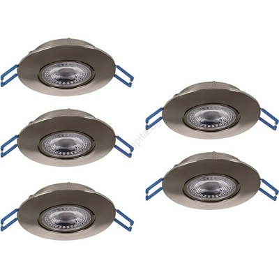 EGLO 300194 - Комплект от 5 вградени LED осветителни тела GEDREZ LED/4, 9W/230V, Ø 9 см, хром (EG300194)
