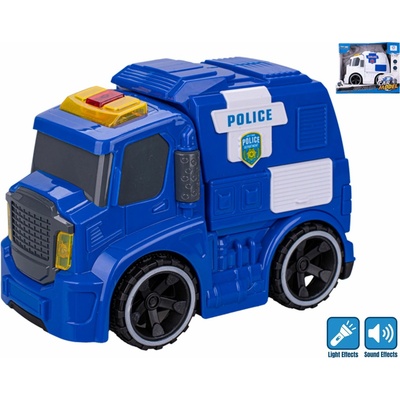 Mikro Trading Auto záchranářské 19cm setrvačník na baterie se světlem a zvukem