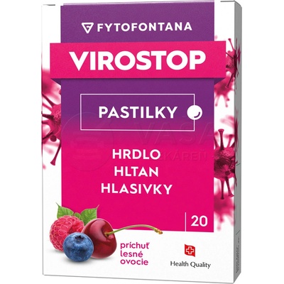 Fytofontana Virostop pastilky lesné ovocie 20 ks