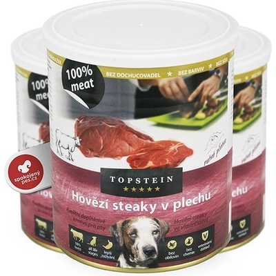 Topstein hovädzie steaky v plechu 800 g