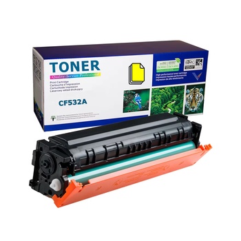 Compatible HP CF532A Yellow съвместима тонер касета с ЧИП (0.9K) (HP CF532A / 205A)