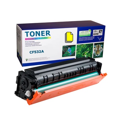 Compatible HP CF532A Yellow съвместима тонер касета с ЧИП (0.9K) (HP 205A Yellow)