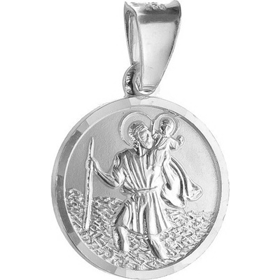 Argento Strieborný prívesok sv. Krištof 85376
