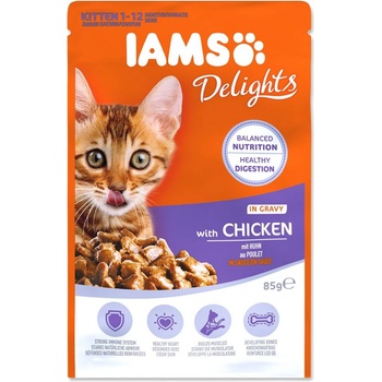 Iams Cat Delights Kitten Chicken 85 g